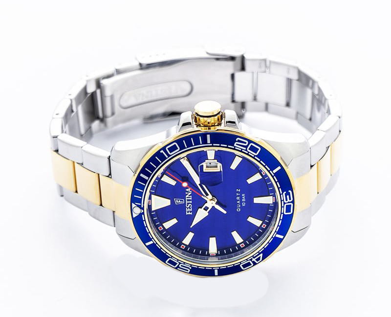 Festina Festina Prestige F20362/4,  испания мужские часы на браслете нержавеющая сталь 316l боковой вид