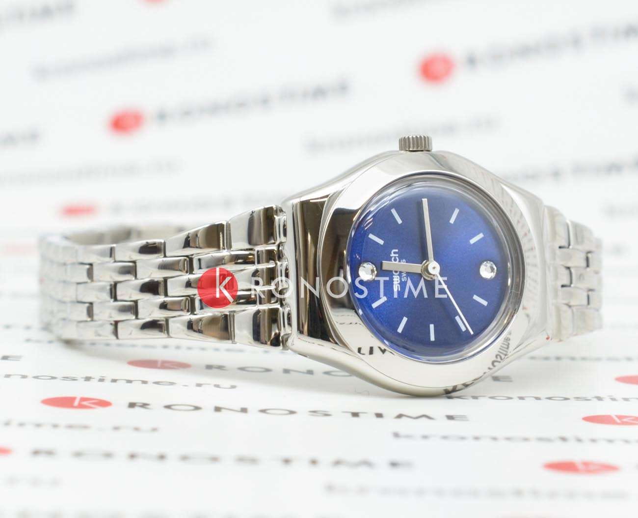 Swatch Swatch I Lady YSS288G женские часы синий циферблат на запястье