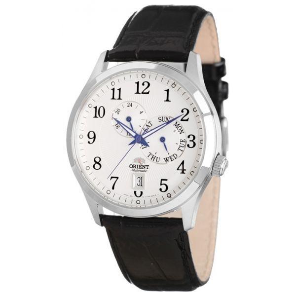 Orient Orient ET0K003W (FET0K003W)  FET0K003W  мужские часы  циферблат, браслет кожаный — вид спереди