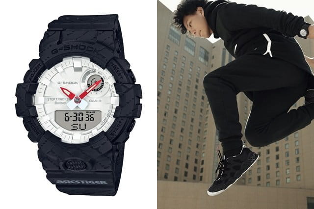 Casio Casio G-Shock GBA-800AT-1A электронные мужские часы часы крупный план белый циферблата