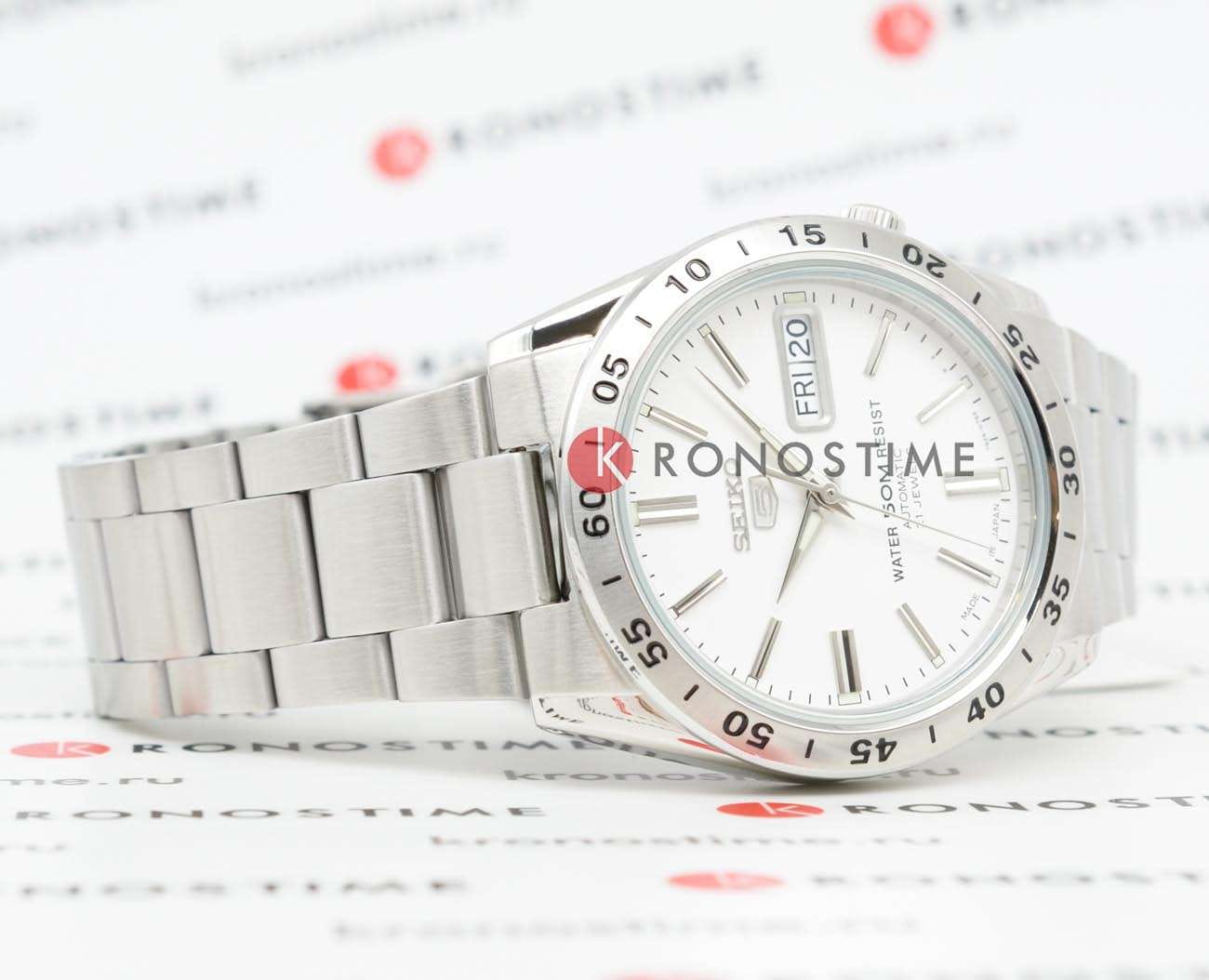 Seiko Seiko Seiko 5 SNKD97J1 мужские часы белый циферблат на запястье