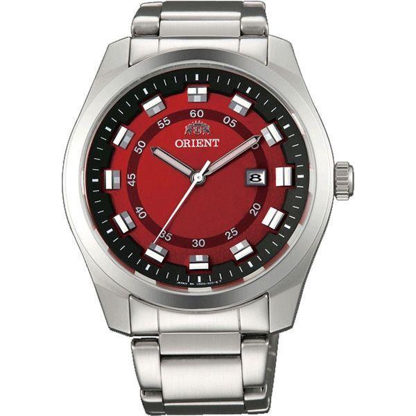 Orient Orient UND0002H (FUND0002H)  FUND0002H  мужские часы красный циферблат, браслет  — вид спереди