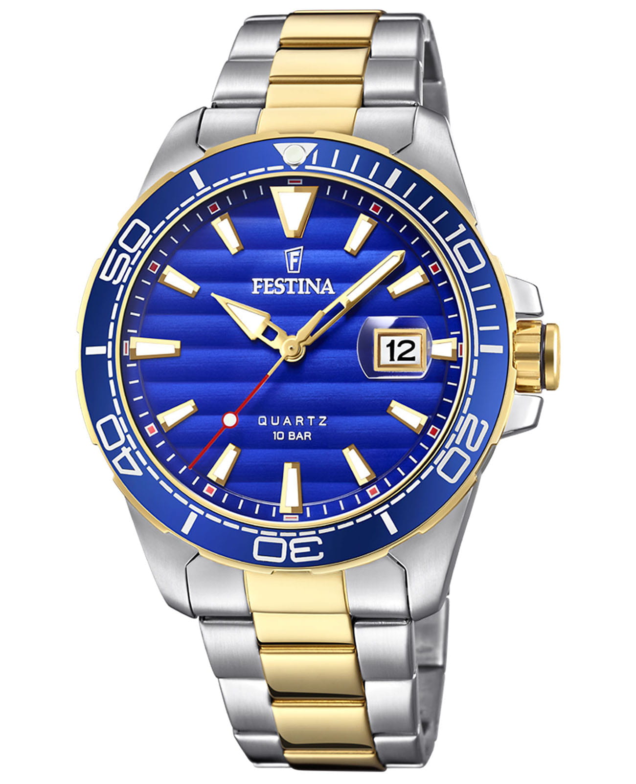 Festina Festina Prestige F20362/4  F20362/4 кварцевые мужские часы синий циферблат, браслет нержавеющая сталь 316l — вид спереди