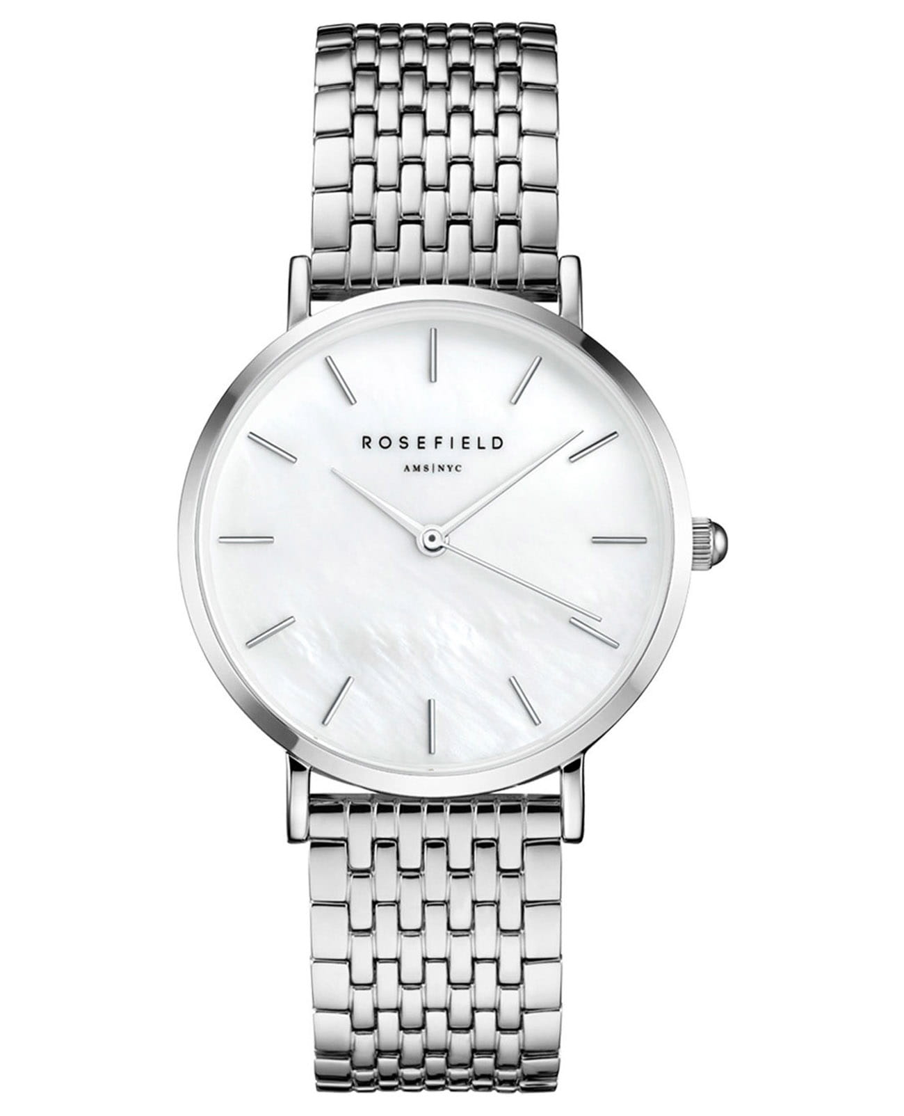 Rosefield Rosefield The Upper East Side UEWS-U22  UEWS-U22 кварцевые женские часы перламутровый циферблат, браслет нержавеющая сталь — вид спереди