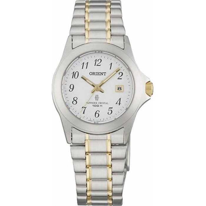 Orient Orient SZ3G004W (FSZ3G004W)  FSZ3G004W кварцевые женские часы белый циферблат, браслет  — вид спереди