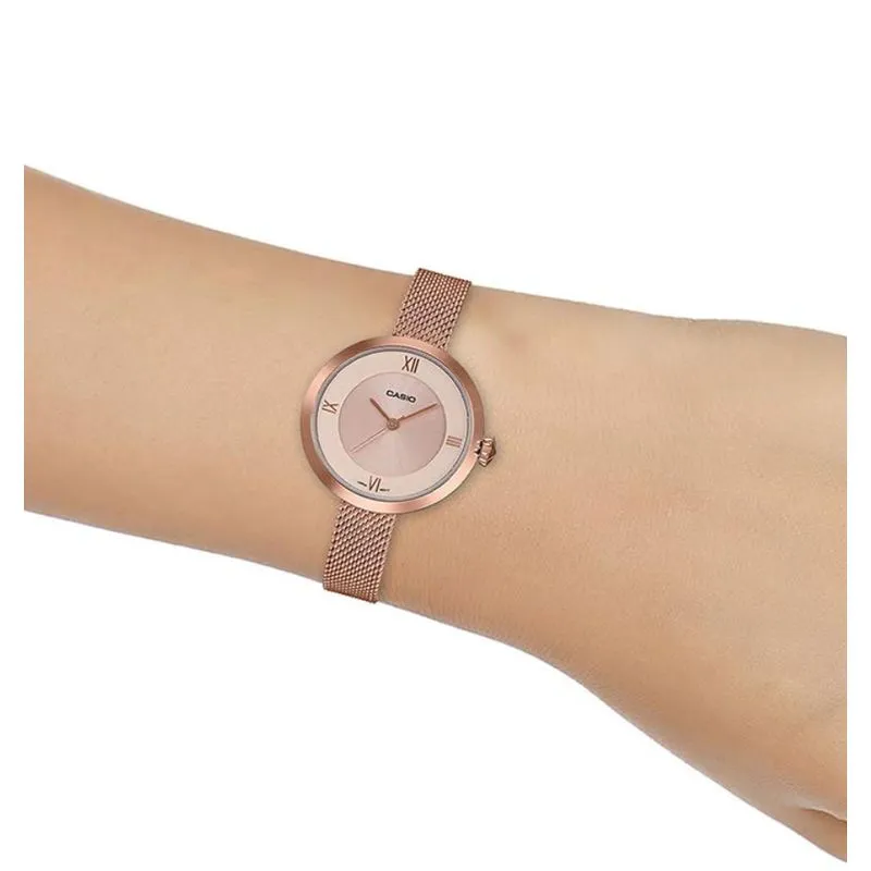 Casio Casio Collection  LTP-E154MPG-4A Retro, наручные женские часы фото под углом